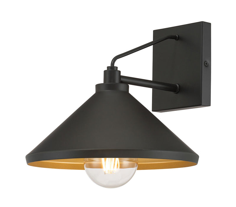 Millennium - 51201-PBK - One Light Wall Sconce - Vectra - Powder Coated Black