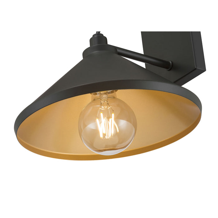 Millennium - 51201-PBK - One Light Wall Sconce - Vectra - Powder Coated Black