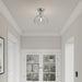 Millennium - 6021-CH - One Light Semi-Flush Mount - Knightsdale - Chrome