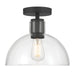 Millennium - 6021-MB - One Light Semi-Flush Mount - Knightsdale - Matte Black