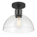 Millennium - 6021-MB - One Light Semi-Flush Mount - Knightsdale - Matte Black