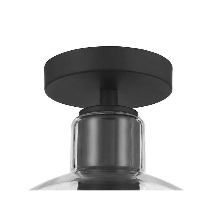 Millennium - 6021-MB - One Light Semi-Flush Mount - Knightsdale - Matte Black