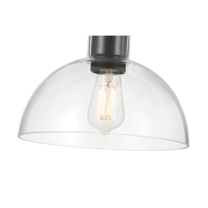 Millennium - 6021-MB - One Light Semi-Flush Mount - Knightsdale - Matte Black