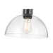 Millennium - 6021-MB - One Light Semi-Flush Mount - Knightsdale - Matte Black