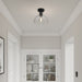 Millennium - 6021-MB - One Light Semi-Flush Mount - Knightsdale - Matte Black