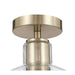 Millennium - 6021-MG - One Light Semi-Flush Mount - Knightsdale - Modern Gold