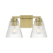 Millennium - 63002-VB - Two Light Vanity - Riville - Vintage Brass