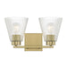 Millennium - 63002-VB - Two Light Vanity - Riville - Vintage Brass