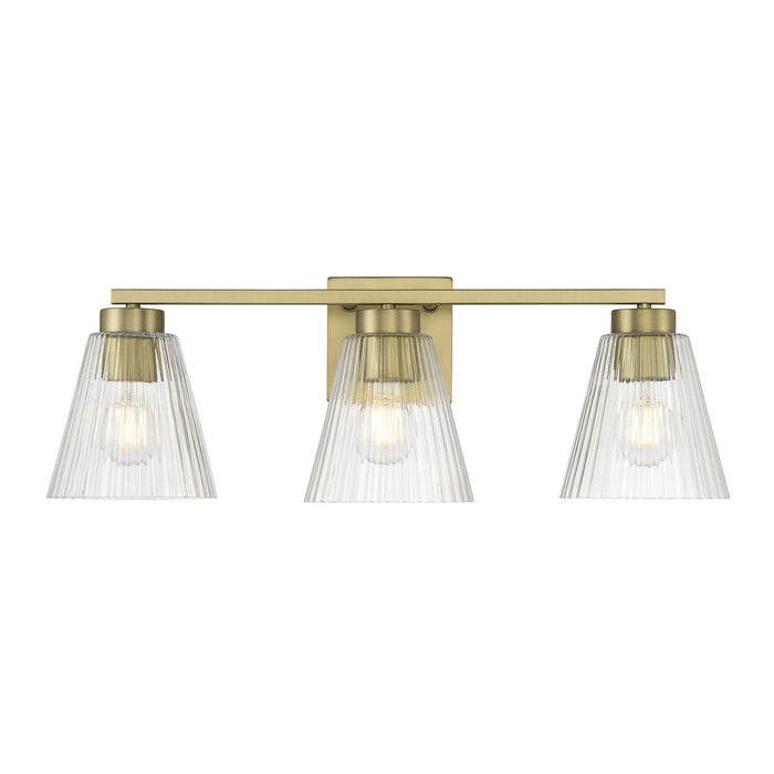 Millennium - 63003-VB - Three Light Vanity - Riville - Vintage Brass
