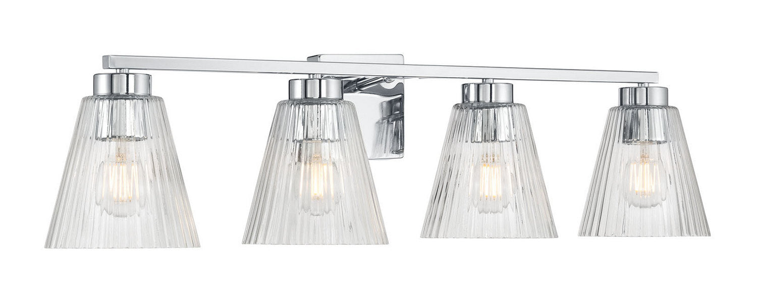 Millennium - 63004-CH - Four Light Vanity - Riville - Chrome