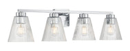 Millennium - 63004-CH - Four Light Vanity - Riville - Chrome