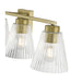 Millennium - 63004-VB - Four Light Vanity - Riville - Vintage Brass