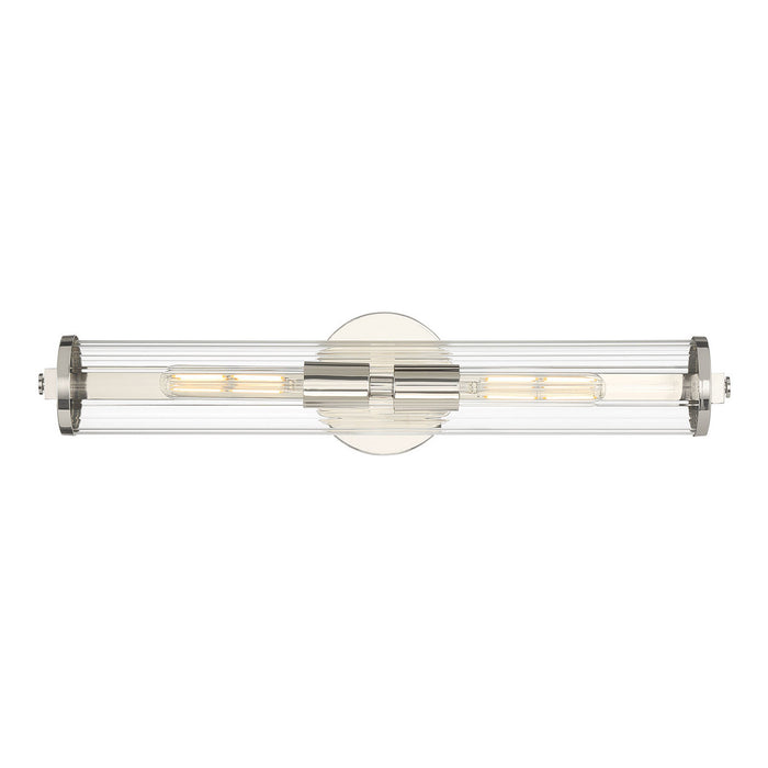 Millennium - 63102-PN - Two Light Bath Bar - Cylora - Polished Nickel