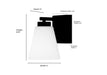 Millennium - 64001WG-BN - One Light Wall Sconce - Strayhan - Brushed Nickel