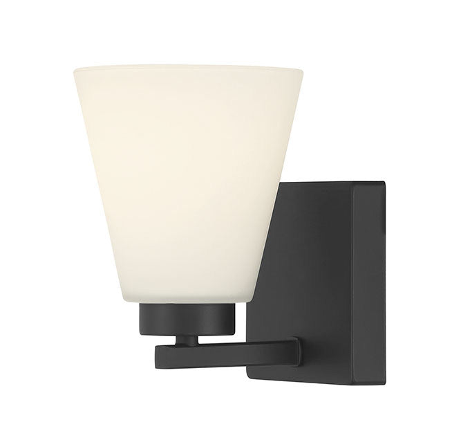 Millennium - 64001WG-MB - One Light Wall Sconce - Strayhan - Matte Black