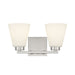 Millennium - 64002WG-BN - Two Light Vanity - Strayhan - Brushed Nickel