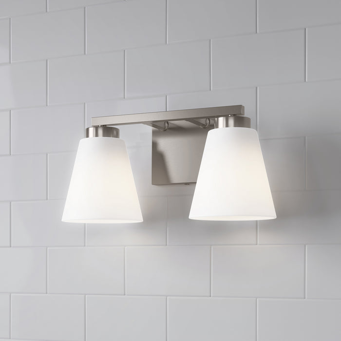 Millennium - 64002WG-BN - Two Light Vanity - Strayhan - Brushed Nickel