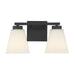 Millennium - 64002WG-MB - Two Light Vanity - Strayhan - Matte Black
