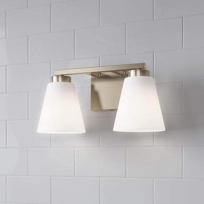 Millennium - 64002WG-MG - Two Light Vanity - Strayhan - Modern Gold