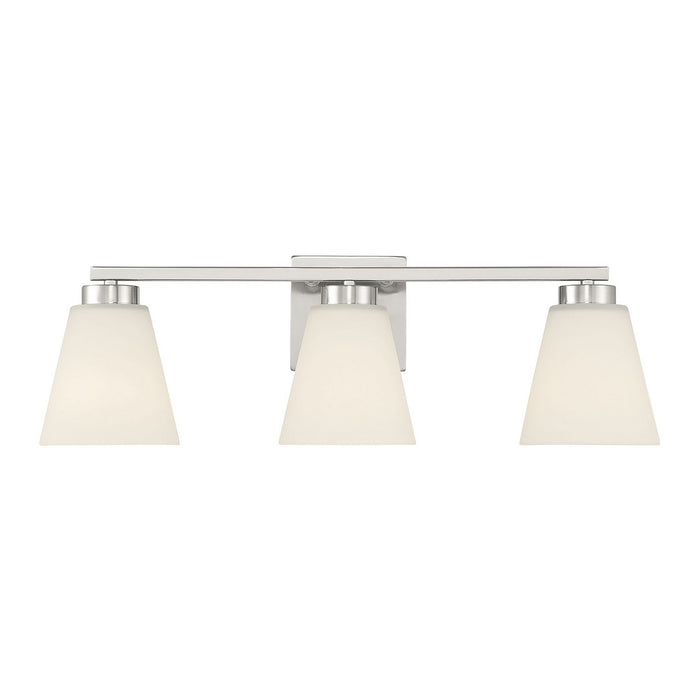Millennium - 64003WG-BN - Three Light Vanity - Strayhan - Brushed Nickel