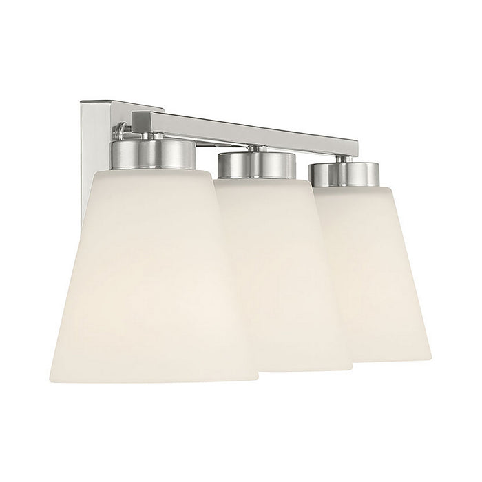 Millennium - 64003WG-BN - Three Light Vanity - Strayhan - Brushed Nickel