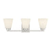 Millennium - 64003WG-BN - Three Light Vanity - Strayhan - Brushed Nickel
