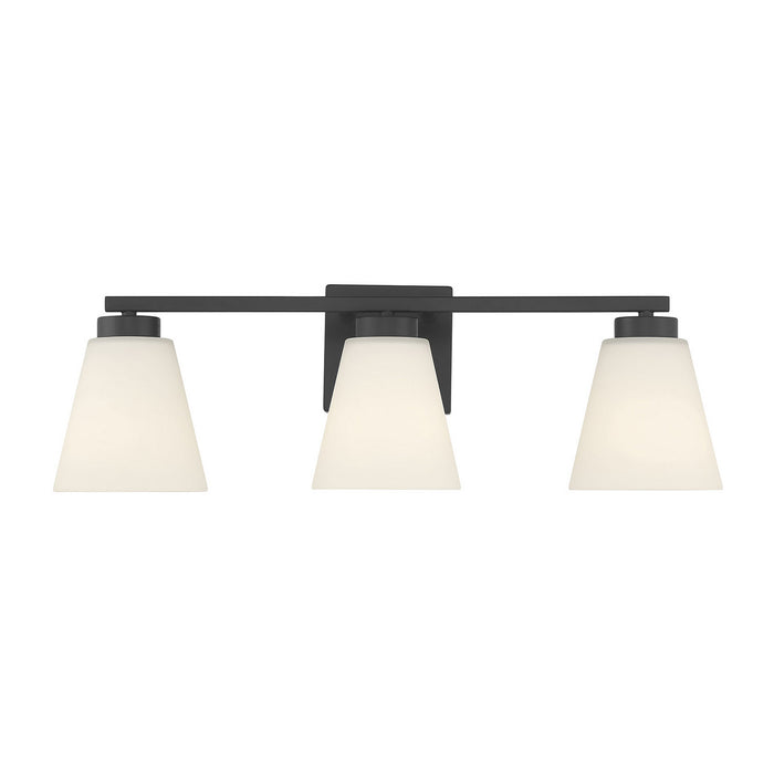 Millennium - 64003WG-MB - Three Light Vanity - Strayhan - Matte Black