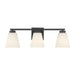 Millennium - 64003WG-MB - Three Light Vanity - Strayhan - Matte Black