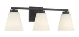 Millennium - 64003WG-MB - Three Light Vanity - Strayhan - Matte Black