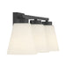 Millennium - 64003WG-MB - Three Light Vanity - Strayhan - Matte Black