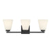 Millennium - 64003WG-MB - Three Light Vanity - Strayhan - Matte Black