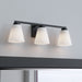 Millennium - 64003WG-MB - Three Light Vanity - Strayhan - Matte Black