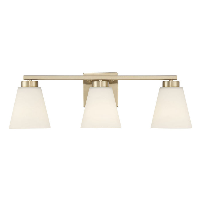 Millennium - 64003WG-MG - Three Light Vanity - Strayhan - Modern Gold