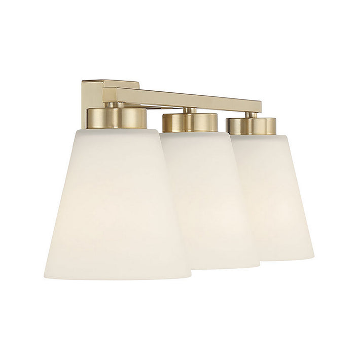 Millennium - 64003WG-MG - Three Light Vanity - Strayhan - Modern Gold