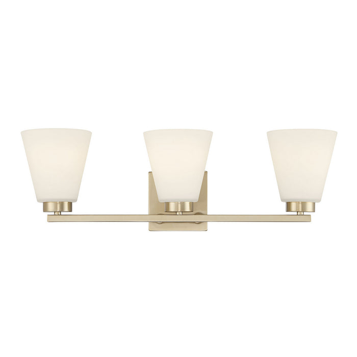 Millennium - 64003WG-MG - Three Light Vanity - Strayhan - Modern Gold