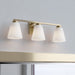 Millennium - 64003WG-MG - Three Light Vanity - Strayhan - Modern Gold