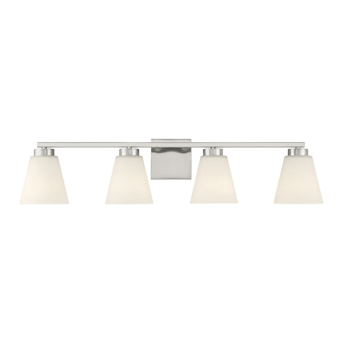 Millennium - 64004WG-BN - Four Light Vanity - Strayhan - Brushed Nickel