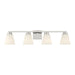 Millennium - 64004WG-BN - Four Light Vanity - Strayhan - Brushed Nickel