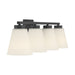 Millennium - 64004WG-MB - Four Light Vanity - Strayhan - Matte Black