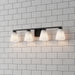 Millennium - 64004WG-MB - Four Light Vanity - Strayhan - Matte Black