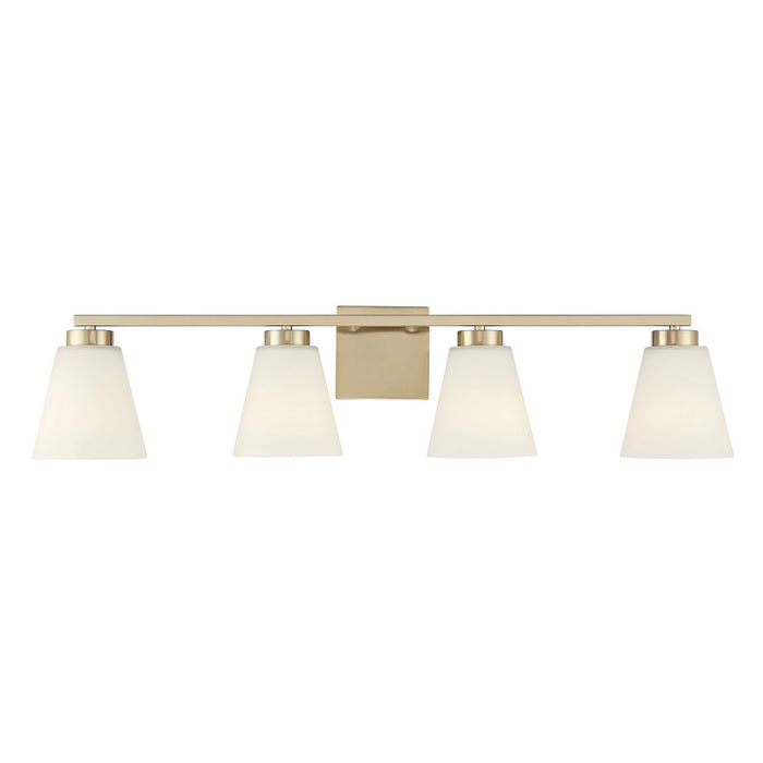 Millennium - 64004WG-MG - Four Light Vanity - Strayhan - Modern Gold