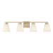 Millennium - 64004WG-MG - Four Light Vanity - Strayhan - Modern Gold