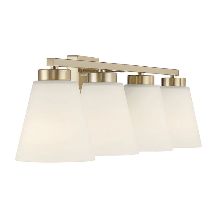 Millennium - 64004WG-MG - Four Light Vanity - Strayhan - Modern Gold