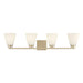 Millennium - 64004WG-MG - Four Light Vanity - Strayhan - Modern Gold