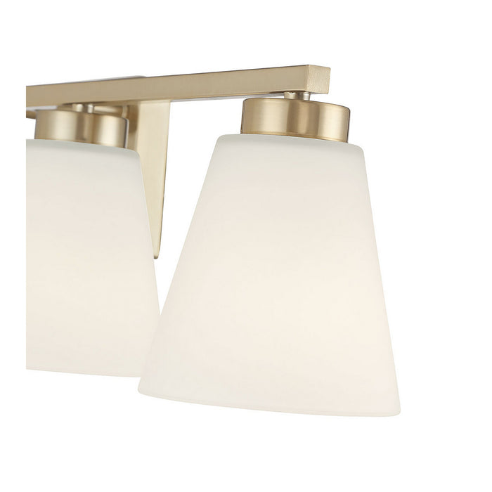 Millennium - 64004WG-MG - Four Light Vanity - Strayhan - Modern Gold