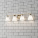 Millennium - 64004WG-MG - Four Light Vanity - Strayhan - Modern Gold