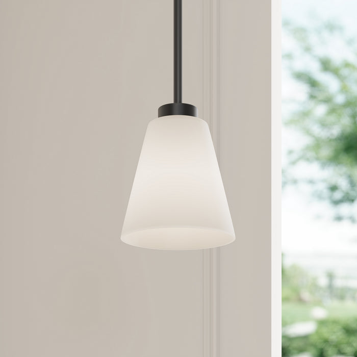 Millennium - 64101WG-MB - One Light Mini Pendant - Strayhan - Matte Black
