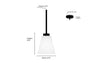 Millennium - 64101WG-MB - One Light Mini Pendant - Strayhan - Matte Black