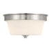 Millennium - 64102WG-BN - Two Light Flush Mount - Strayhan - Brushed Nickel