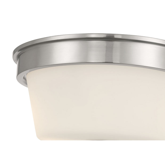 Millennium - 64102WG-BN - Two Light Flush Mount - Strayhan - Brushed Nickel